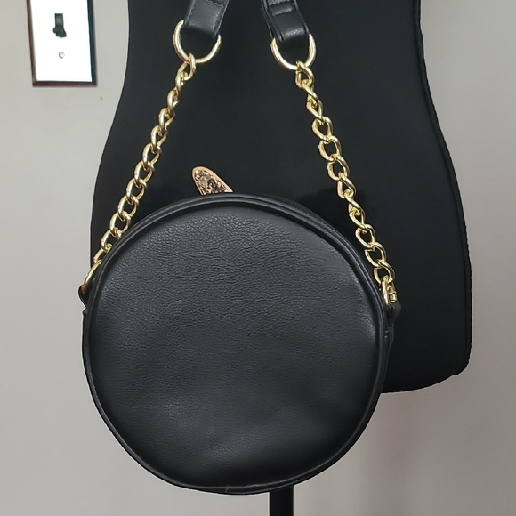 Betsey Johnson Black and Gold Unicorn Crossbody Bag - Picture 7 of 13